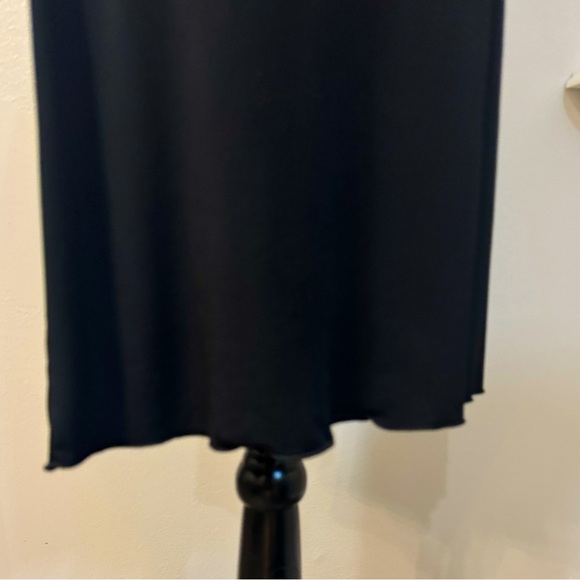 BCX black dress with this elegant Ruffle Neckline, tie back Size Small - Picture 8 of 11